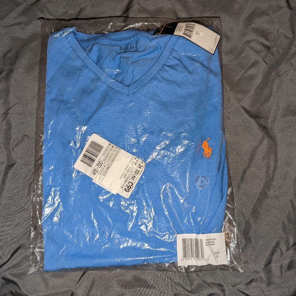 Polo Ralph Lauren Tees (2 V necks, 2 Crew necks)